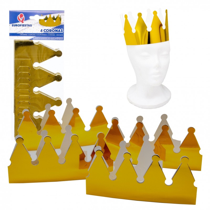 Corona carton dorada