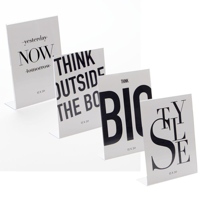 Portafotos 15x20 transparente 4 modelos