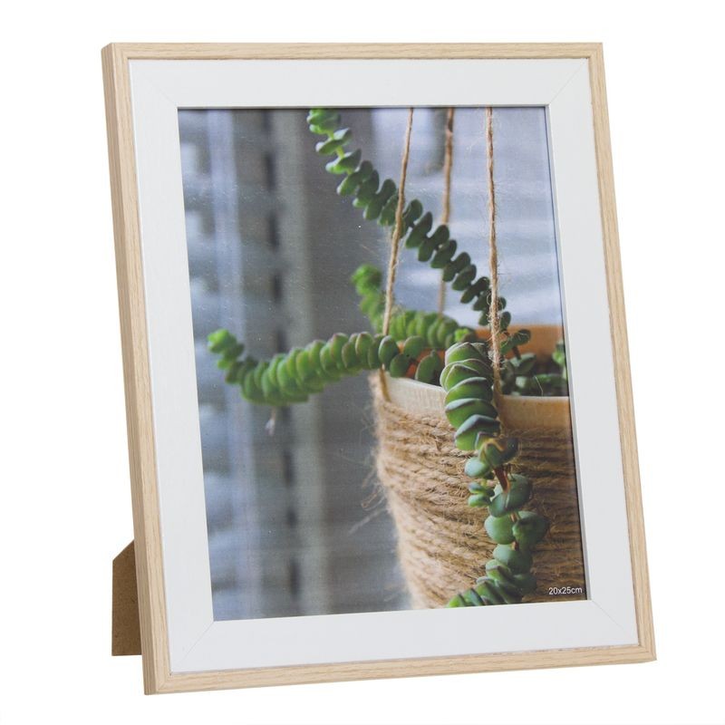 Portafotos 20x25 blanco natural