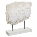 Figura caras buda en peana