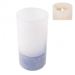 Vela led l bicolor temporiz. 4 8h azul claro 2xaa
