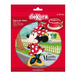 Disco oblea tarta minnie 20cm
