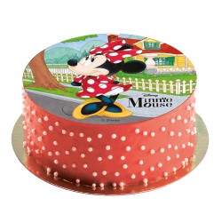 Disco oblea tarta minnie 20cm