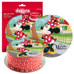 Disco oblea tarta minnie 20cm