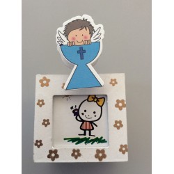 Cubilete foto comunión niño + pinza