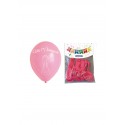 Blister 24 globos comunion rosa