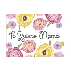Card rosas te quiero mamá mini