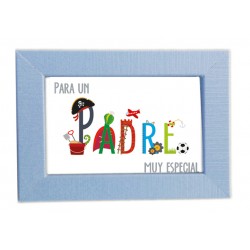 Portafoto + mini postal padre