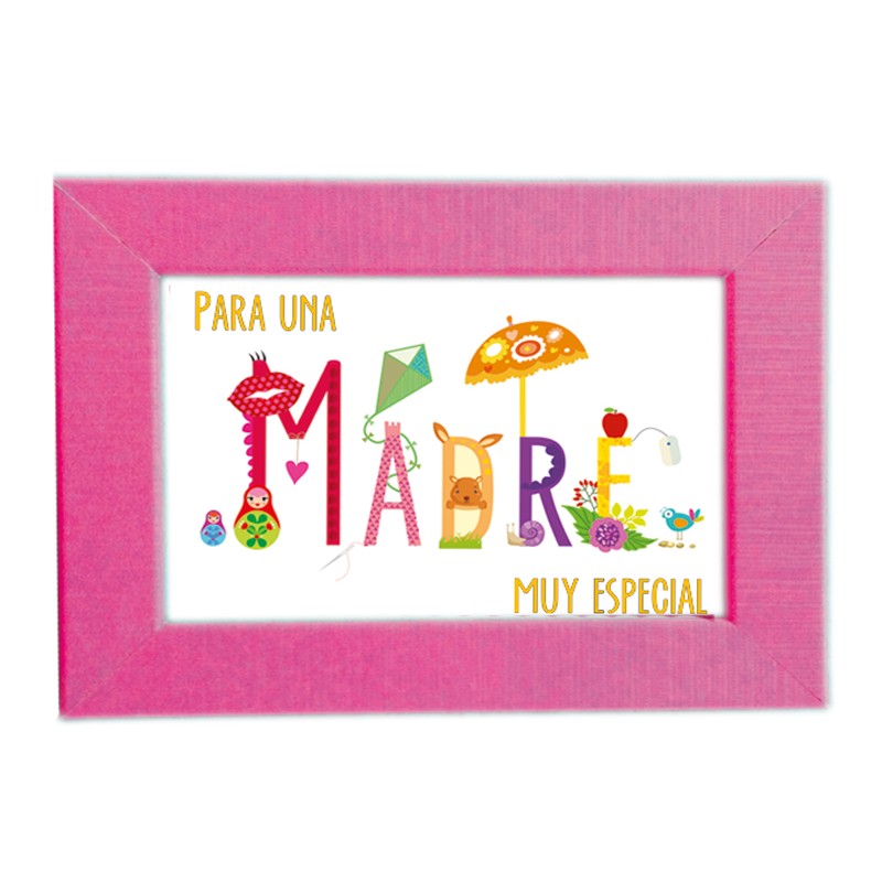 Portafoto + mini postal madre