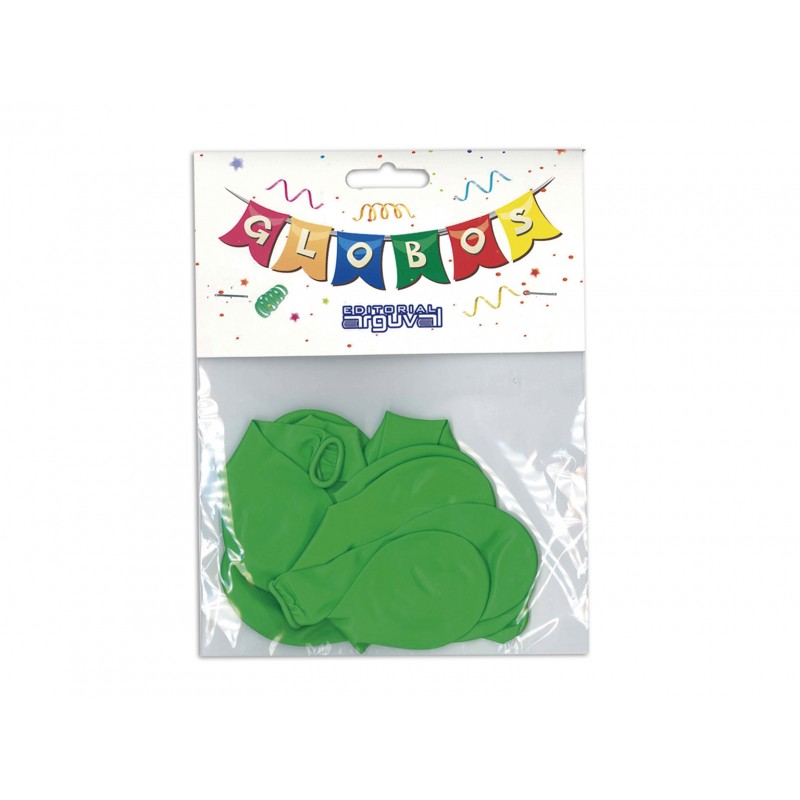 Blister 12 globos verdes
