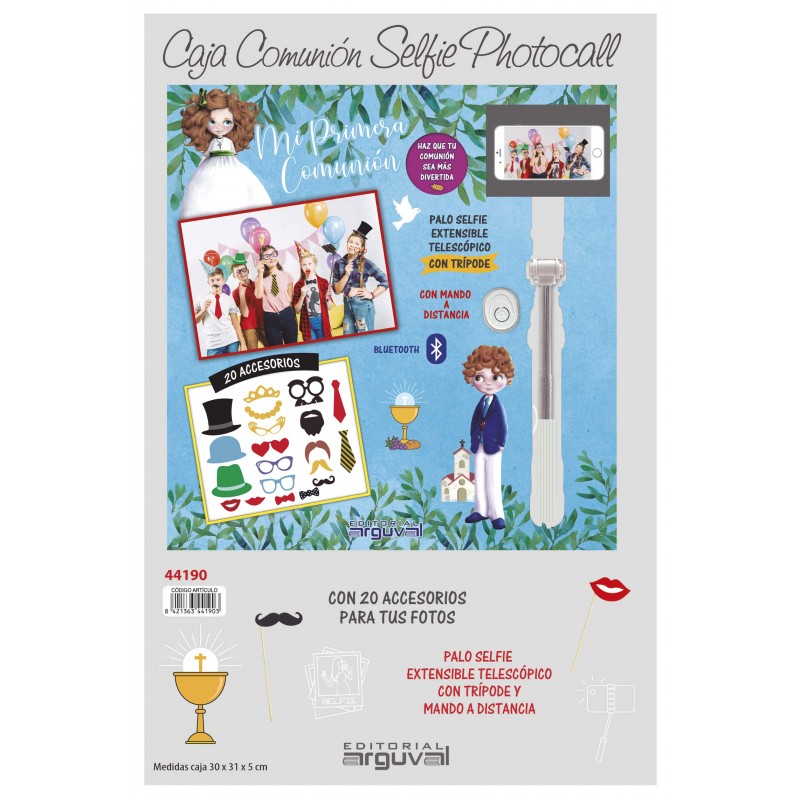 Caja comunion selfie photocall