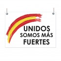 Bandera españa unidos somos mas fuertes