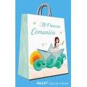Bolsa mediana comunion niña barco