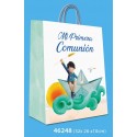 Bolsa mediana comunion niño barco