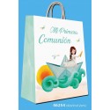 Bolsa grande comunion niña barco