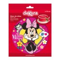 Disco oblea tarta minnie lazo rosa 20cm