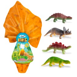 Huevo chocolate pascua con sorpresas dinosaurios 120gr