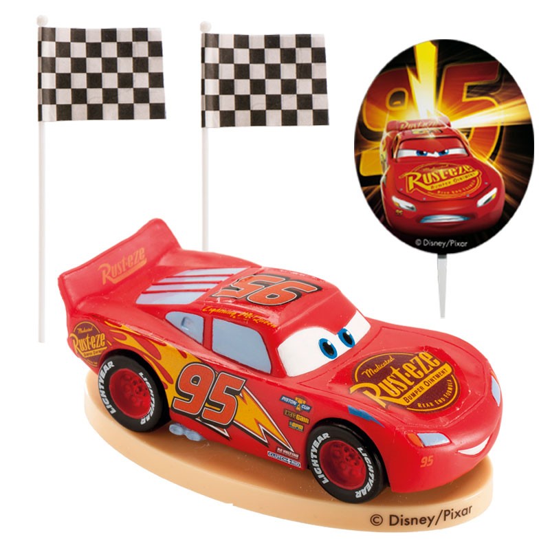 Kit pvc con pinchos cars para decorar tartas