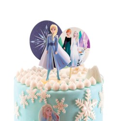 Kit pvc con pinchos frozen 2 elsa para decorar tartas