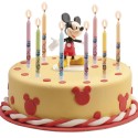 Blister 8 velas palillo mickey & amigos 9cm