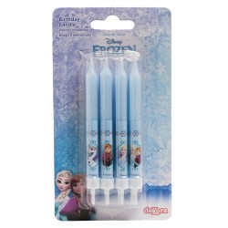Blister 8 velas palillo frozen 9cm