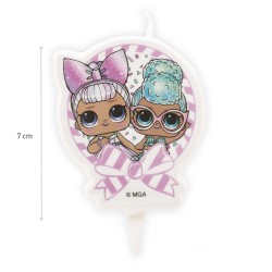 Vela cumpleaños 2d lol 7cm