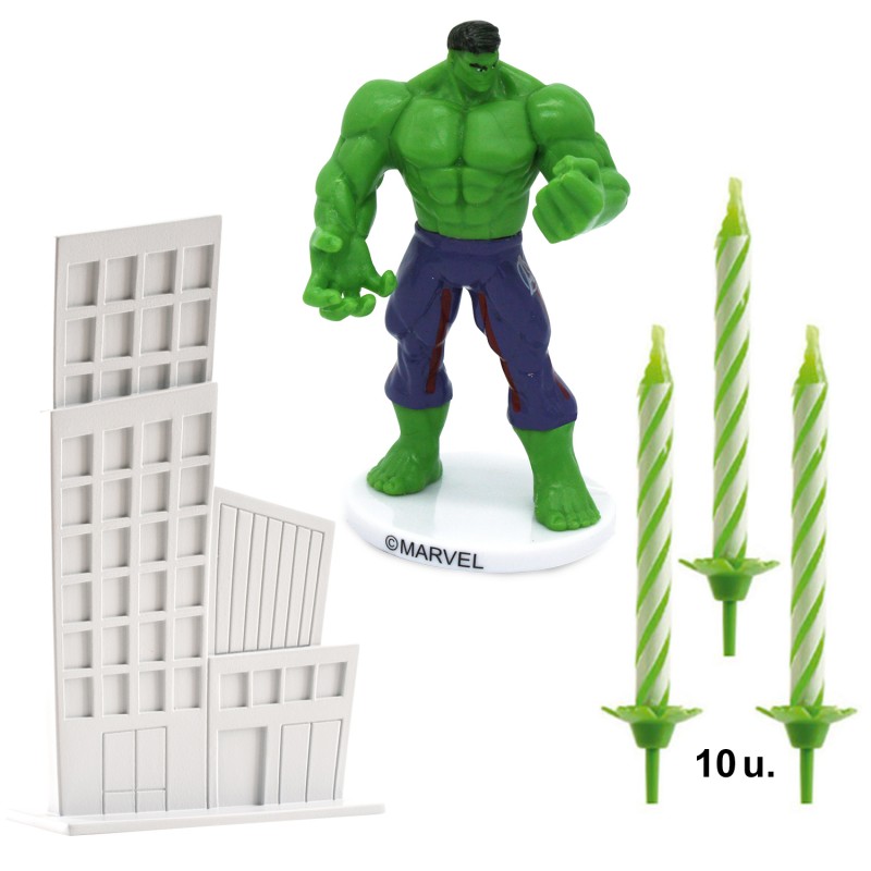 Kit pvc hulk para decorar tartas