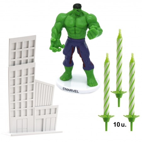 Kit pvc hulk para decorar tartas