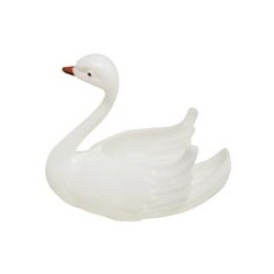 Cisnes blanco plastico