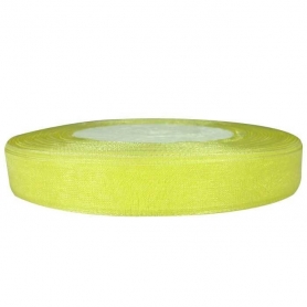 Cintas de organza color crema