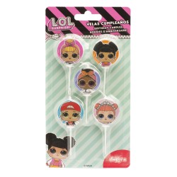 Velas de cumpleaños lol ø 3cm