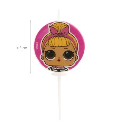 Velas de cumpleaños lol ø 3cm