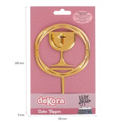 Cake topper caliz comunion 16 5x9 9cm