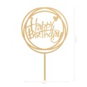 Cake topper happy birthday 15 4x10cm