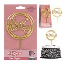 Cake topper happy birthday 15 4x10cm