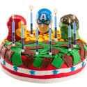 Blister 8 velas palillo avengers 9cm