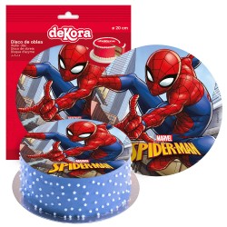 Disco oblea tarta spiderman 20cm