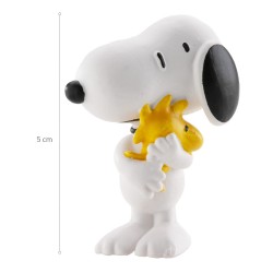 Figura pvc snoopy con woodstock 5cm