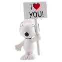 Figura pvc snoopy | i love you 7 5cm