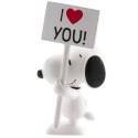 Figura pvc snoopy | i love you 7 5cm