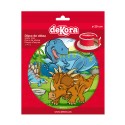 Disco oblea tarta dinosaurio 20cm