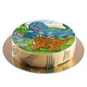 Disco oblea tarta dinosaurio 20cm