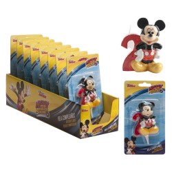 Vela 3d nº2 mickey 6 5cm