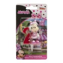 Vela 3d nº2 minnie 6 5cm