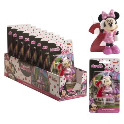 Vela 3d nº2 minnie 6 5cm