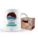 Taza poderosa superheroe