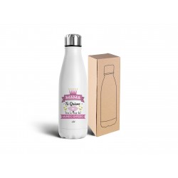 Botella acero inoxidable 750ml mamá te quiero eres la mejor del mundo entero