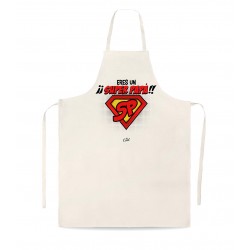 Delantal tipo lino eres un super papá