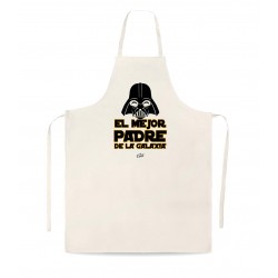 Delantal tipo lino el mejor padre de la galaxia