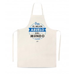 Delantal tipo lino eres el mejor abuelo del mundo mundial